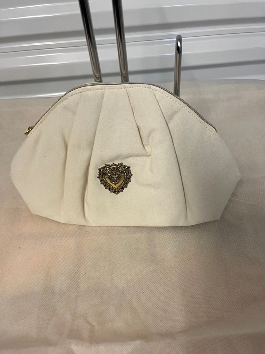 Dolce & Gabbana Devotion clutch cosmetic bag pouch Cream Color | eBay