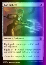 MTG Magic the Gathering Kor Halberd (27/548) March of the Machine NM FOIL