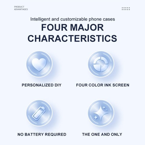 Phone Case Scratch Resistant Sleeve With Screen Sharing&Changeable Inks Display - 第 5/23 張圖片