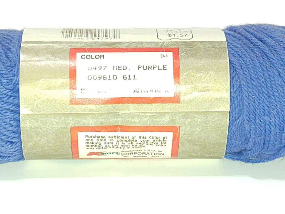 Vintage Sayelle Yarn medium purple 4ply Net Weight 4 oz New eBay