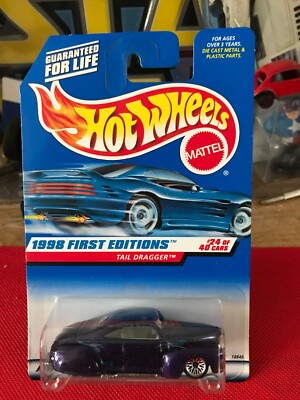 Hot Wheels 1998 Tail Dragger #24 of 40 NRFP Collector #659 First Edition B547