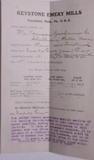 1905 Lamson Goodnow Keystone Emery Mills Philadelphia PA Ephemera L923J