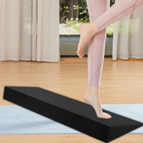 Squat Wedge Block großer einteiliger Kniebeuge Keilbraun für die Knie Ferse Ei - Bild 5 von 11