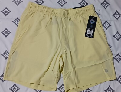 NWT RBX Active Men's Training Shorts YELLOW X-Dri Athletic Shorts 7  Size Medium