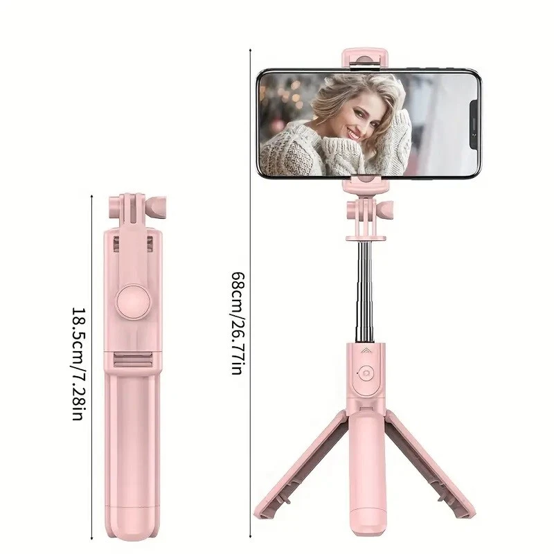 Multi-functional integrated selfie stick landing tripod, universal mobile phone - Image 2 of 4