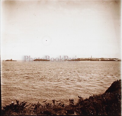 Frankreich Dinard St Malo 1909 Foto Stereo Platte Vintage V21L24n