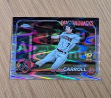 2024 Topps Chrome #267 Corbin Carroll Rookie Cup Raywave Refractor Diamondbacks