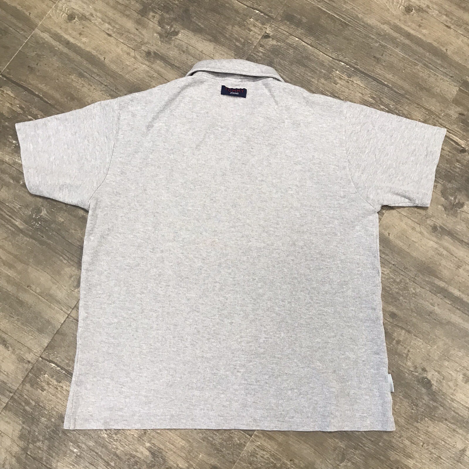 Vintage Tommy Jeans Tommy Hilfiger Mens Polo Shirt Size XL Gray Logo thumbnail 12