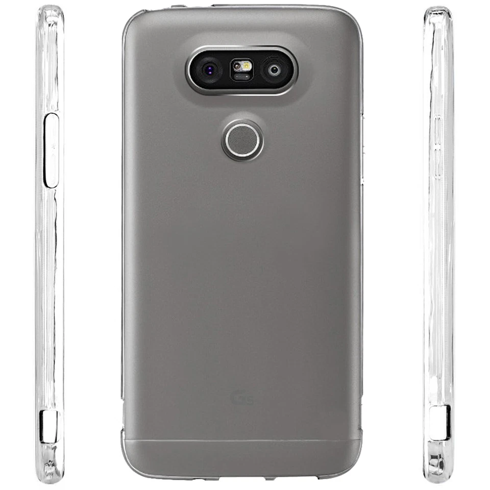 Funda protectora trasera de silicona transparente de lujo gel suave a prueba de golpes para LG K8 G5 G3 Foto 2 de 4