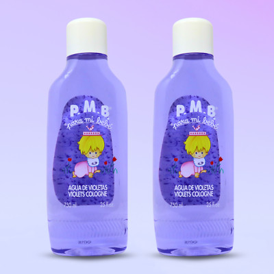 Para Mi Bebe Agua De Violetas Splash Cologne, 25 oz, Violet Scent (Pack of 2)