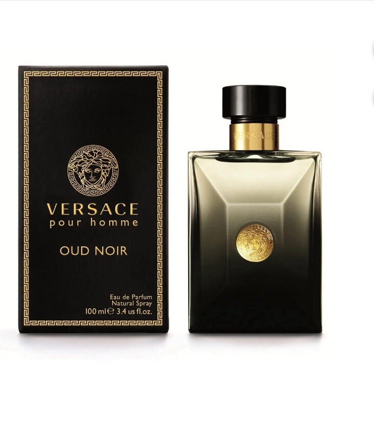 🔥NEW🔥 Versace Versace Pour Homme Oud Noir Eau De Parfum Spray for Men 3.4 oz