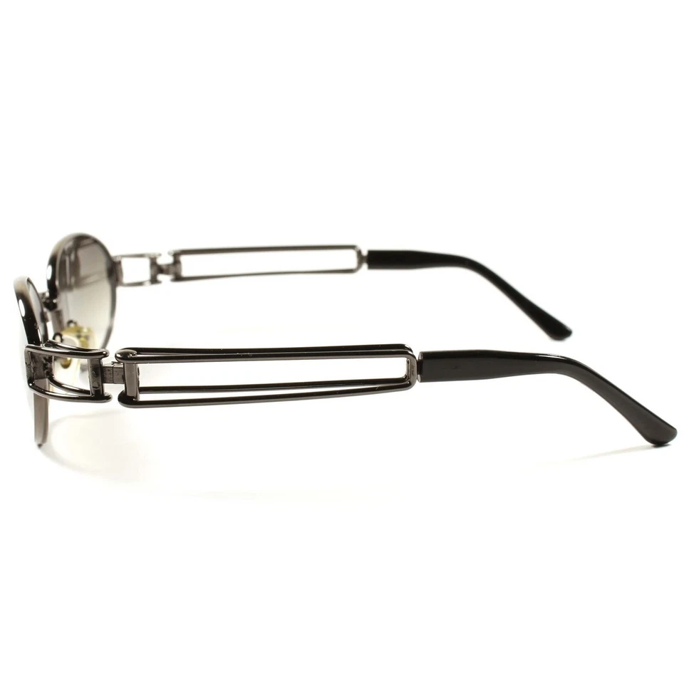 Gafas de sol clásicas redondas ovaladas retro hippie indie vintage de la vieja escuela de los 90 para hombre Foto 3 de 4