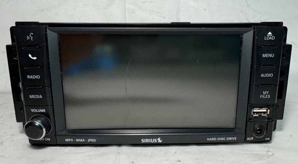 Dodge Chrysler Jeep AM FM 2011 CD DVD MP3 Sirius navegación radio RHB OEM 05064829AG Foto 2 de 4