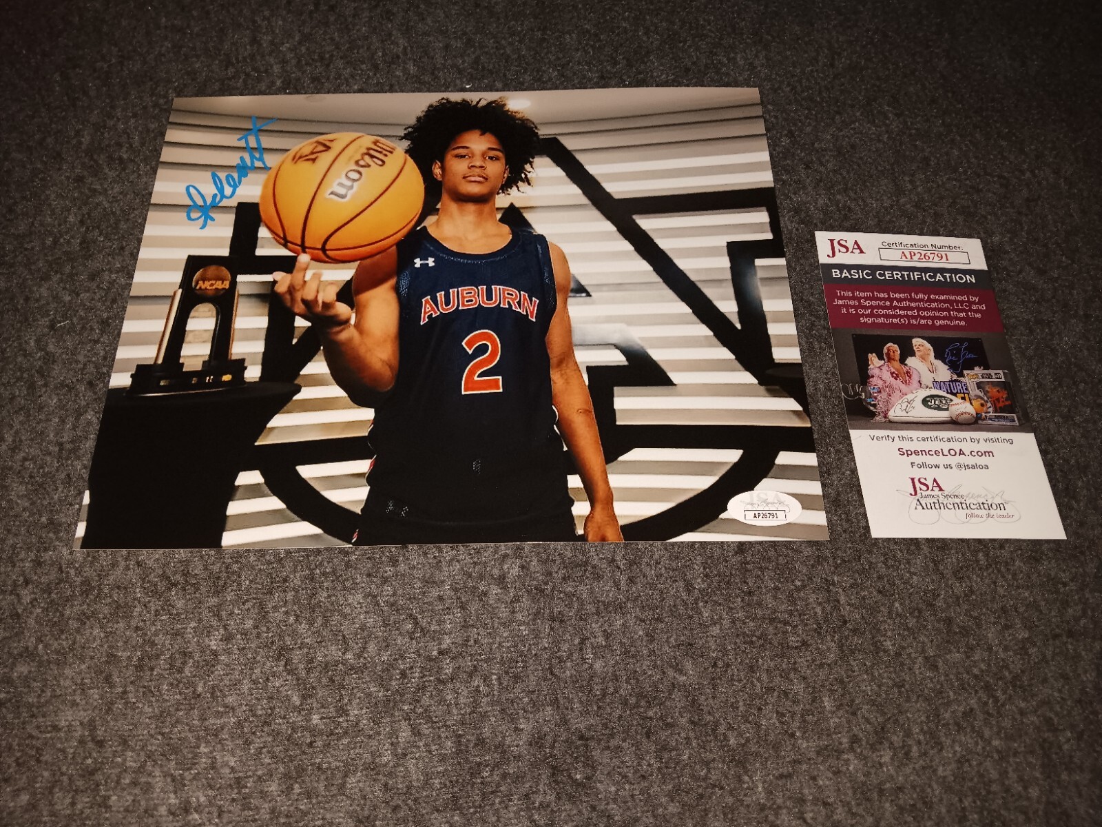 aden holloway Autographed Signed Auburn Tigers 8x10 Jsa 