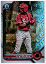 2022 Bowman Chrome Mega Box Prospects #BCP187 Yerlin Confidan 1st Bowman