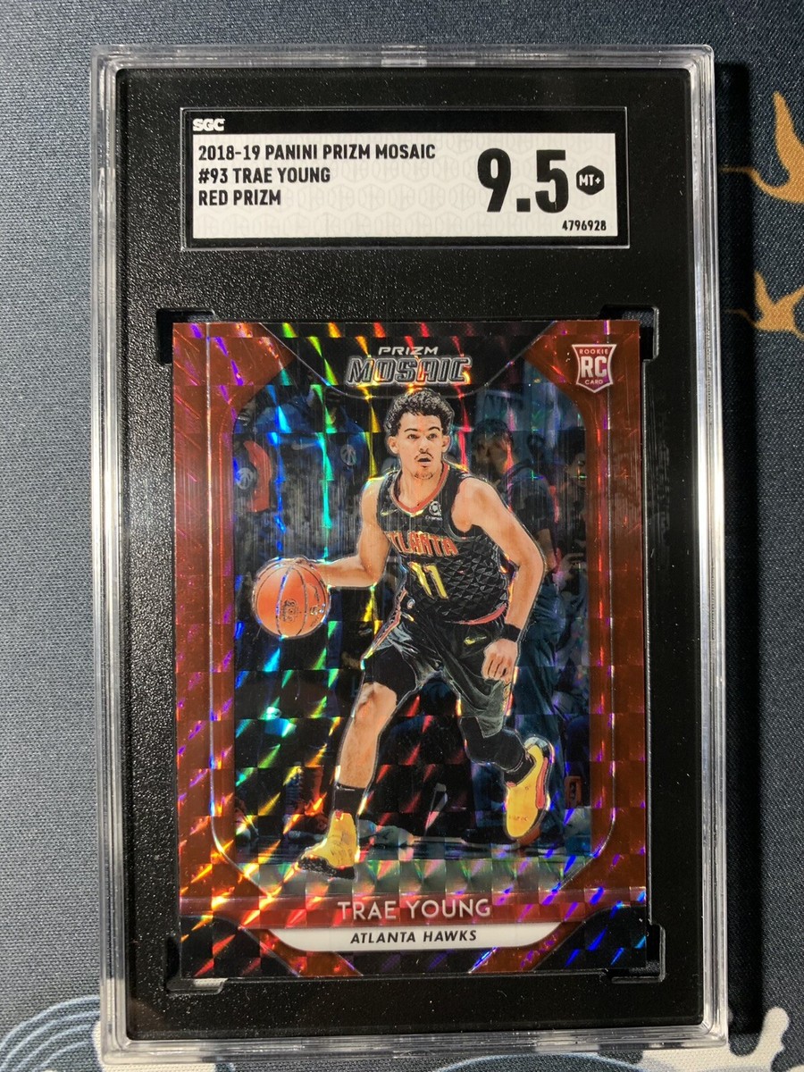 Trae Young RC • Atlanta Hawks | 2018 Panini Prizm Mosaic • Red SGC