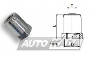 8937712334 - Tube connector  10X1   M16X1,5 RAUFOSS