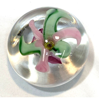 Art Glass Paperweight Signed Tom Whitehead Oregon Glass Artist