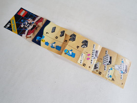 LEGO leaflet instructions for 6828 Twin-Winged Spoiler 1988 Classic Space 6828-1