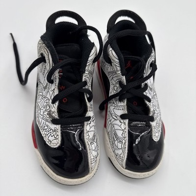 Nike Air Jordan DUB ZERO retro White Red Black Size 9C Toddler DV1358-162
