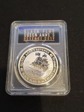 2019 1oz Silver .9999 Queen Anne's Revenge: Black Flag Series PCGS MS 70