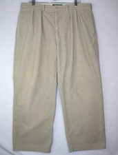 Vintage Polo Ralph Lauren Pants Mens 40x30 Khaki Andrew Corduroy Pleated Casual
