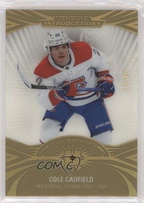 2021-22 Ultimate Collection Introductions Gold 13/49 Cole Caufield Rookie RC 2qj