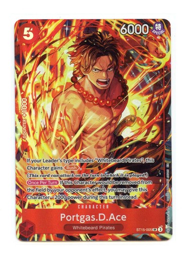 Portgas D. Ace (Illustration Box Vol.5) ST15-005 One Piece Promo SR Foil