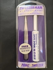 Tweezerman Professional Point Tweezer #1240-P+ Free Brow Mousse