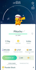 Pokemon Trade Go - Shiny Pikachu Lyra's Cap - Registered 20K