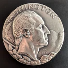 .999 silver displayed on rim.70 grams, 2.25 oz. Washington Coin ,Medallic Art Co