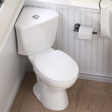 17.2" Two-Piece Corner Toilet Dual Flush 0.8/1.28 GPF for Compact Bathroom