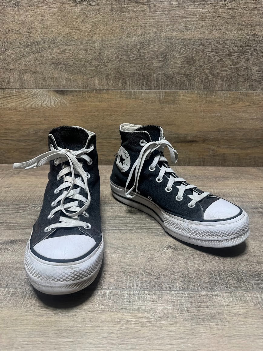 Converse Lift Platform Black Canvas High Top Sneakers Women's Size 8 thumbnail 5