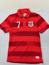Nike Herren Poloshirt rot weiß gestreift Sma...