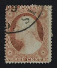 CKStamps: US Stamps Collection Scott#25 3c Washington Used Signed
