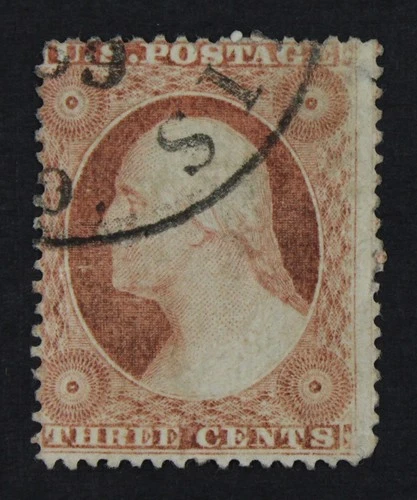 CKStamps: US Stamps Collection Scott#25 3c Washington Used Signed