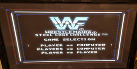 NES WWF WRESTLEMANIA STEEL CAGE CHALLENGE NINTENDO VIDEO GAME, BOX  MANUAL UK
