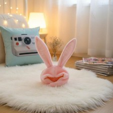 Flauschige Hasenm&uuml;tze weiches Pl&uuml;schmaterial Hasenohren M&uuml;tze s&uuml;&szlig;es Design