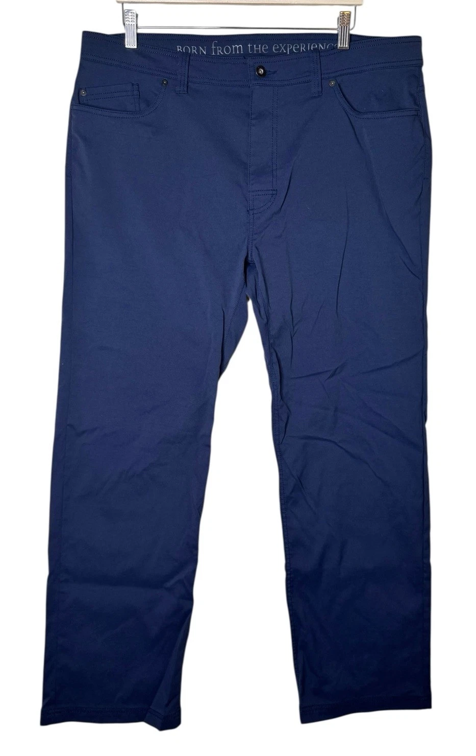 Prana Brion Pants Outdoor Camping Hiking Navy Blue Men's Size 40x32 Slim Fit