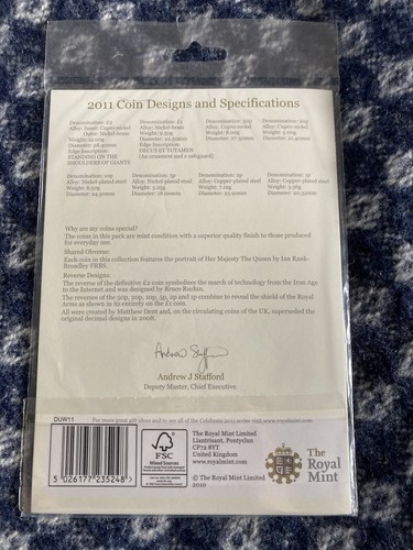 2011 ROYAL MINT - CELEBRATING GREAT BRITAIN COINS OF THE YEAR - 37002 - Foto 3 di 3