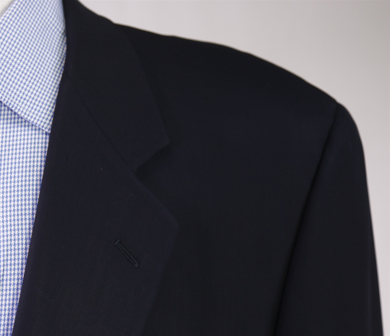 Corneliani Solid Navy Blue 2-Btn Wool Blazer Jack… - image 4