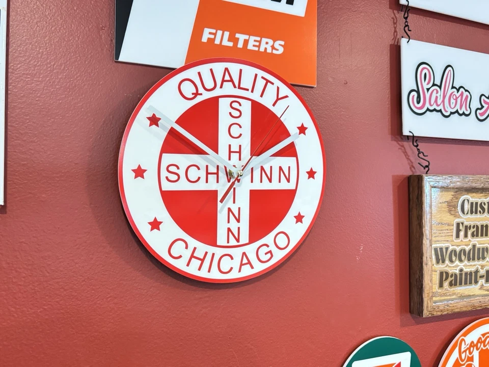 Custom Specialized Bikes HANDMADE Acrylic Clock Lotsa Color Options! Bicycles - Image 4 of 4