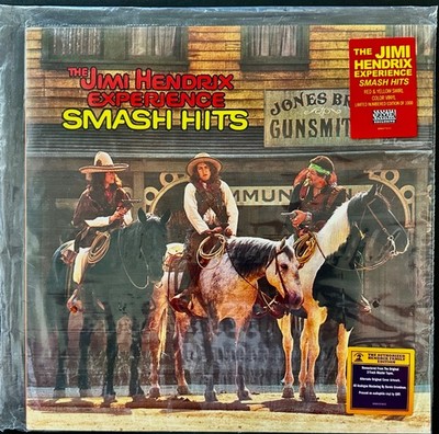 The JIMI HENDRIX Experience Smash Hits SEALED Ltd Ed No. 1128 LP - Colored/Swirl