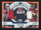 2024 Certified Stitches In Time Orange Drake Maye Stevenson RC Triple Patch /30