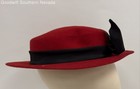 Doeskin Women's Red Felt Hat - Size NA — photo 4