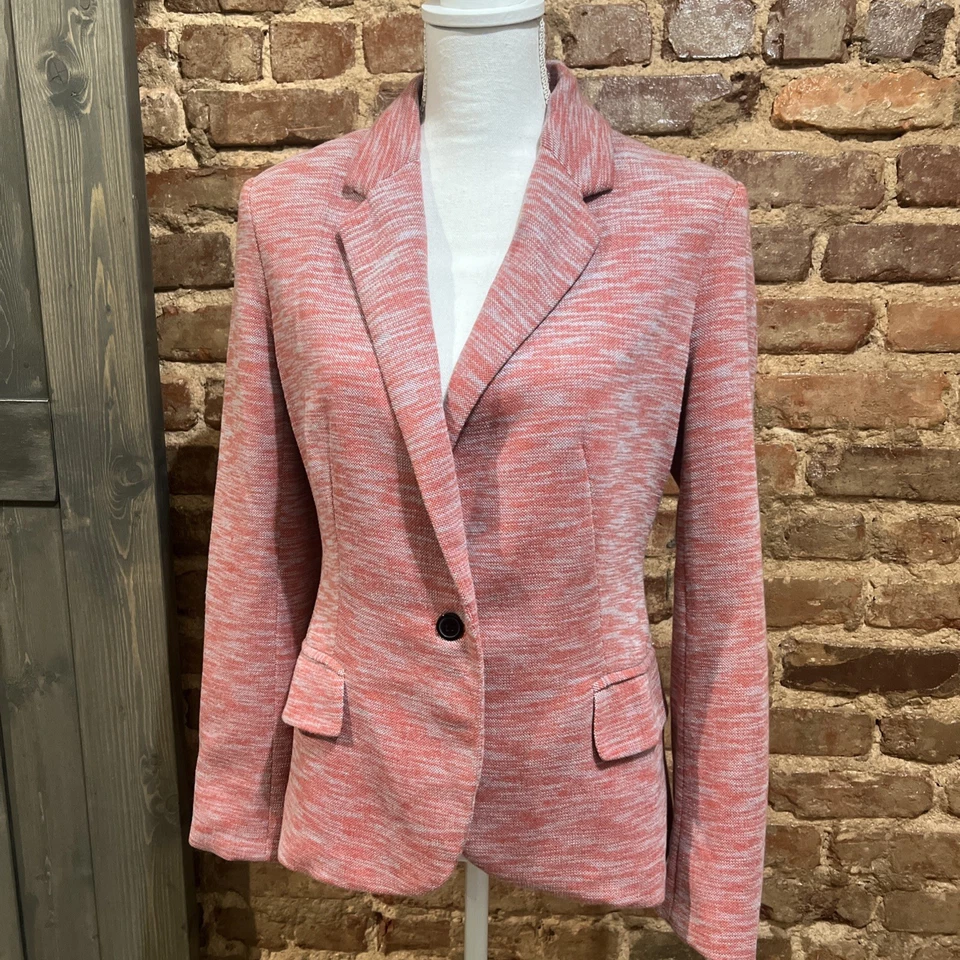 Blazer de punto Cartonnier Anthropologie rosa tinte espacial talla L perfecto para el otoño🍁 Foto 3 de 4