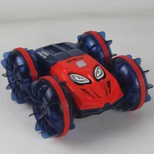 60Min Playtime RC Amphibious Vehicle w/ 2 Recharge Battery All Terrain Toy Gifts