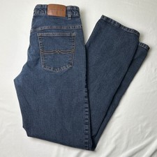 Boys Lucky Brand Classic Straight Stretch Jeans Dark Wash Size 20 Classic Denim