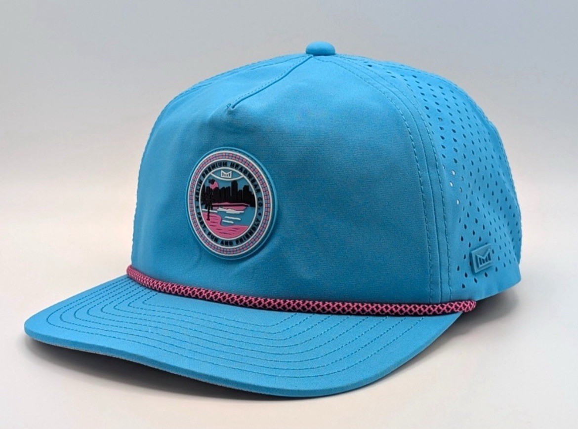 MELIN Hydro Coronado Drip Hat Cap Lagoon Blue SZ 58 cm RARE 🔥