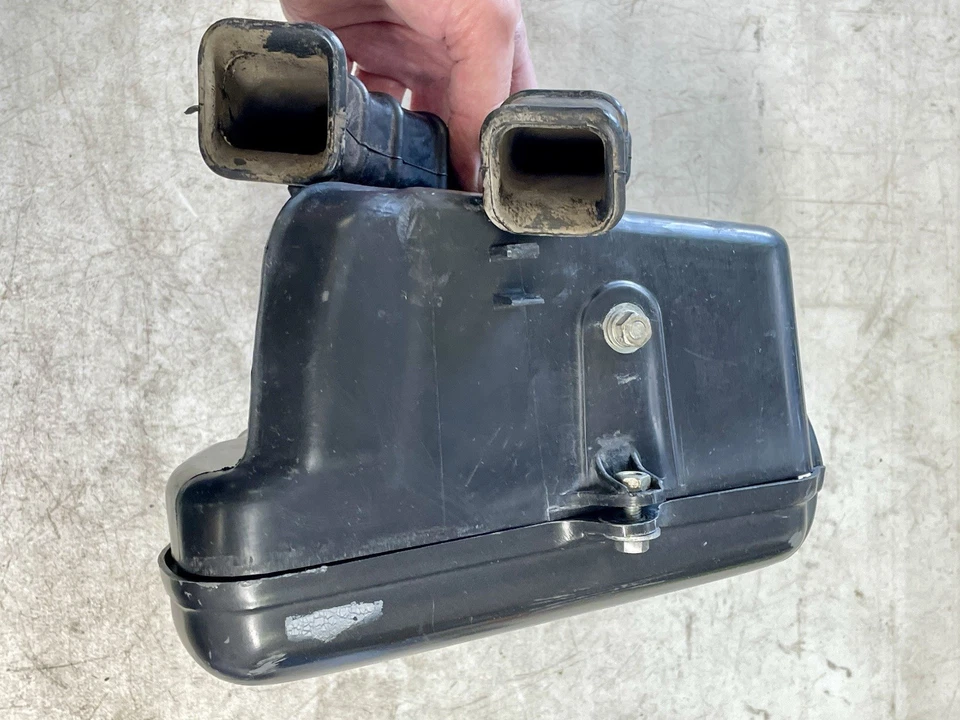 1974 Honda XL350 caixa de ar completa filtro carcaça tampa lateral dutos caixa de ar OEM - Imagem 4 de 4